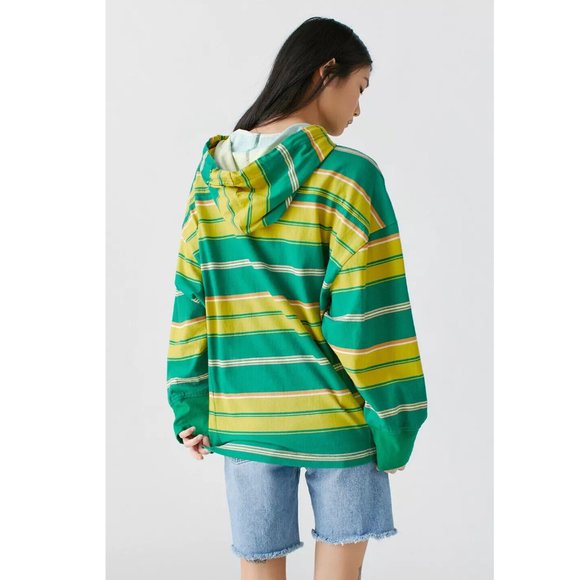 BDG Urban Outfitters UO Joshua Hooded Long Sleeve Tee Top Oversized XL - Picture 3 of 9